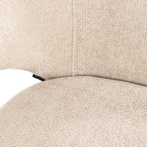 SCAUN DINING KENZI, REALIZAT DIN METAL SI TEXTIL, CULOARE CREM, DESIGN DEOSEBIT, RICHMOND INTERIORS - Img 8