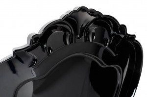 SCAUN DINING KING ARM, NEGRU, DIN POLICARBONAT, STIL MODERN - Img 5