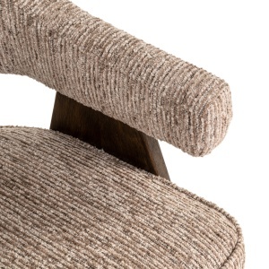 SCAUN DINING, MORI, REALIZAT DIN METAL DE CAUCIUC, FURNIR SI TEXTIL IGNIFUG, CULOARE CAPPUCCINO, DESIGN DEOSEBIT, RICHMOND INTERIORS - Img 5