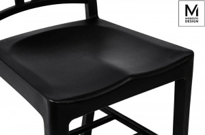 SCAUN DINING, NEGRU, DIN POLIPROPILENA, VEGA, STIL MODERN - Img 5
