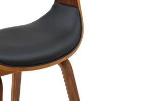 SCAUN DINING, ORGANIC, PIELE ECO SI FURNIR DE NUC, CULOARE NATUR/NEGRU, ARTIM GROUP SELECTION - Img 2