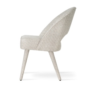 SCAUN DINING PONTE SUPREME SOCK, CONFECTIONAT DIN TAPITERIE DIN TEXTIL, SPUMA SI PICIOARE DIN LEMN, STIL MODERN - Img 3