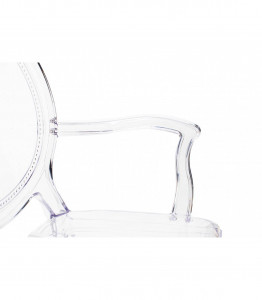 SCAUN DINING, PRINCE, CU BRATE, TRANSPARENT, DESIGN DEOSEBIT, STIL BAROC - Img 7