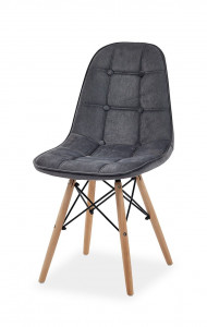 SCAUN DINING SAU OFFICE TESS II GRI INCHIS/FAG STIL SCANDINAV