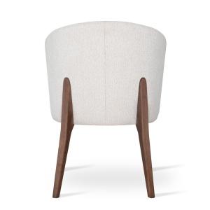 SCAUN DINING SENI ARTE SUPREME, CONFECTIONAT DIN LEMN, SPUMA, ARCURI SI TEXTIL, BEJ/NATURAL, STIL MODERN - Img 4