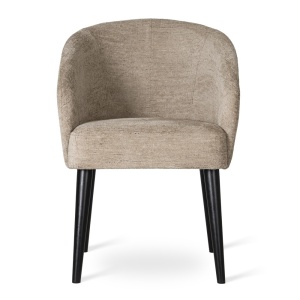 SCAUN DINING SENI SUPREME, CONFECTIONAT DIN LEMN, SPUMA, ARCURI SI TEXTIL, BEJ, STIL MODERN - Img 2