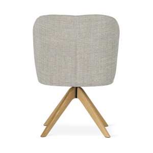 SCAUN DINING SHELLY SUPREME WOOD, CONFECTIONAT DIN LEMN, SPUMA, ARCURI SI TEXTIL, BEJ/NATURAL, STIL MODERN - Img 4