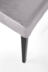 SCAUN DINING STIL CLARION 2, GRI MONOLITH 85/NEGRU, CU TAPITERIE DIN STOFA FINA SI PICIOARE DIN LEMN MASIV, STIL CLASIC - Img 6