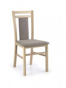 SCAUN DINING STIL HUBERT 8, GRI INARI 23/ STEJAR SONOMA, TAPITERIE DIN STOFA SI PICIOARE DIN LEMN MASIV, STIL CLASIC - Img 2