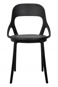 SCAUN DINING/TERASA FORM, NEGRU, DIN POLIPROPILENA, STIL MODERN - Img 2