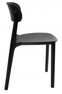 SCAUN DINING/TERASA NIKON, NEGRU, DIN POLIPROPILENA, STIL MODERN - Img 4