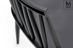 SCAUN DINING/TERASA TRAK, NEGRU, DIN POLIPROPILENA SI METAL, STIL MODERN - Img 6