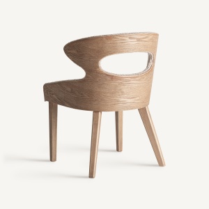 SCAUN DINING TREBAS, DIN LEMN DE FRASIN SI TEXTIL, DESIGN EXCLUSIVIST, VICAL HOME - Img 4