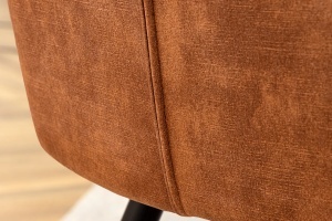 SCAUN DINING, TURIN, TEXTIL FOARTE FIN SI PICIOARE DIN METAL, CULOARE MARO, ARTIM GROUP SELECTION - Img 10