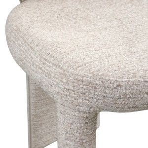 SCAUN DINING, VIOLA, REALIZAT DIN METAL, FURNIR SI TEXTIL, CULOARE ALB/CREM, DESIGN DEOSEBIT, RICHMOND INTERIORS - Img 7
