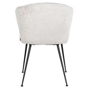 SCAUN DINING XANDRA FUSION CREAM 02, S4724, CONFECTIONAT DIN 100% POLIESTER SPUMA SI METAL, RICHMOND INTERIORS - Img 2