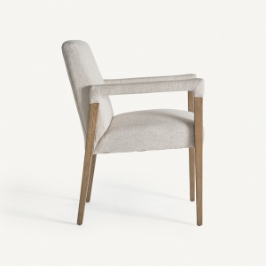 SCAUN ELEGANT BAENA, DIN LEMN DE MESTEACAN SI TEXTIL IN, STIL COLONIAL, VICAL HOME - Img 3