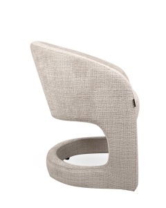 SCAUN ELEGANT SHELLY BEJ, CONFECTIONAT DIN METAL SI TEXTIL, STIL MODERN - Img 2