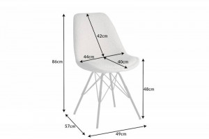 SCAUN MODERN, SCANDINAVIA, DIN STOFA PLUS SI METAL, COD 43064, DESIGN MODERN - Img 3