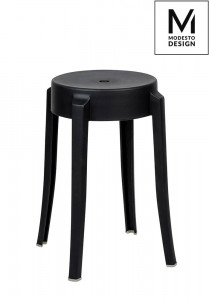 SCAUN NEGRU, CONFECTIONAT DIN POLIPROPILENA CALMAR, STIL MODERN