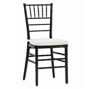 SCAUN PENTRU EVENIMENTE, CHIAVARI AMERICAN, CU PERNITA, DIN MATERIAL PLASTIC FOARTE REZISTENT, NEGRU, STIVUIBIL - Img 8