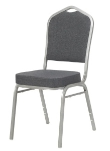 SCAUN PENTRU SALA EVENIMENTE/CONFERINTA, LUXURY, GRI/ ARGINTIU - Img 2