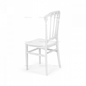 SCAUN PENTRU SALI DE EVENIMENTE CHIAVARI QUEEN, ALB, MEX - Img 2
