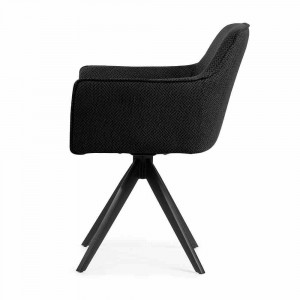 SCAUN PIVOTANT MAKSIMA, NEGRU, STIL MODERN - Img 5