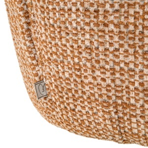 SCAUN ROTATIV CHASE, DIN METAL, LEMN SI TEXTIL, DE CULOARE CARAMIZIU, DESIGN MODERN - Img 5