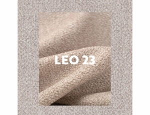 SCAUN ROTATIV LEO BEJ DESCHIS 23/NEGRU MAT, TAPITERIE DIN STOFA SI METAL, STIL MODERN - Img 5