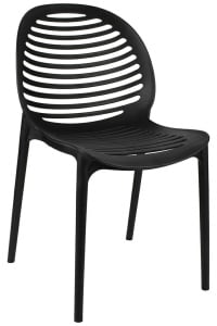 SCAUN SUNNY NEGRU, CONFECTIONAT DIN POLIPROPILENA, STIL MODERN