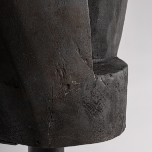 SCULPTURA NALA 157CM, REALIZATA DIN LEMN DE SUAR, STIL CONTEMPORAN, FINISAJ NEGRU, VICAL HOME - Img 3