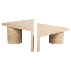 SET 2 MASUTE DE CAFEA FICTUS, 212247, CONFECTIONATA DIN TRAVERTIN ARTIFICIAL, STIL MODERN - Img 4