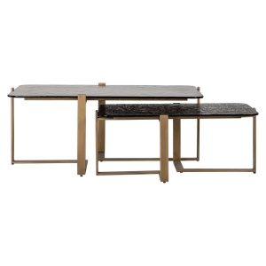 SET 2 MASUTE DE CAFEA STERLING, 211889, CONFECTIONATA DIN STICLA SI METAL, CULOAREA MARO SI AURIU, STIL MODERN - Img 3