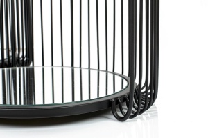SET 2 MASUTE DE CAFEA WIRE DOBLE II, CONFECTIONATA DIN STICLA SI METAL, STIL MODERN - Img 3
