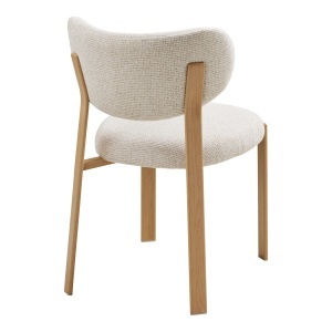 SET 2 SCAUNE DINING SAVINA, DIN METAL SI TEXTIL, CULOARE NATUR/NISIPIU, HOUSE NORDIC - Img 6