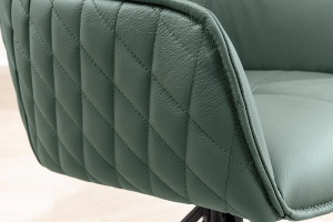 SET 2 SCAUNE ROTATIVE 180 GRADE, EUPHORIA, DIN PIELE VERDE SI METAL, ARTIM GROUP SELECTION - Img 5