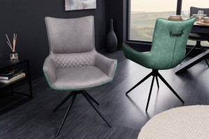SET 2 SCAUNE ROTATIVE, ALPINE, VERDE/GRI/NEGRU, MODEL DEOSEBIT, ARTIM GROUP SELECTION - Img 4