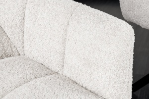 SET 2 SCAUNE ROTATIVE, PAPILLON, 180 GRADE, DIN MATERIAL BOUCLE SI SUPORT METAL, ALB, ARTIM GROUP SELECTION - Img 4