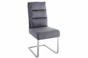 SET 2 SCAUNE, STIL INDUSTRIAL, GRI VINTAGE, COMFORT, DESIGN MODERN - Img 2
