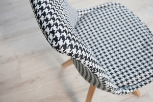 SET 4 SCAUNE ALB/NEGRU SCANDINAVIA 36506 - DESIGN SCANDINAV - Img 4