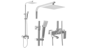 SET DE DUS REA NAVARO, CROM, DIN ALAMA, CALITATE SUPERIOARA - Img 1