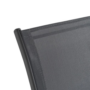 SET MOBILIER DE GRADINA/TERASA, LIBERTY, ARTIM MEBLE, DIN TEHNORATAN, TEXTIL SI STICLA, CULOARE NEAGRA - Img 7