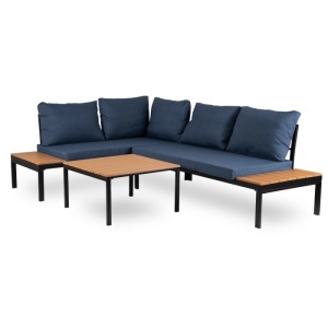 SET MOBILIER DE GRADINA/TERASA, NORMAN, ARTIM MEBLE, DIN METAL SI COMPOZIT, CULOARE BEJ/BLUEMARIN - Img 3