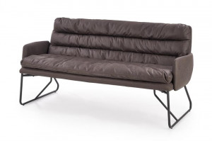 SOFA CONFORTABILA FASSI XL GRI INCHIS/NEGRU STIL VINTAGE HALMAR - Img 1