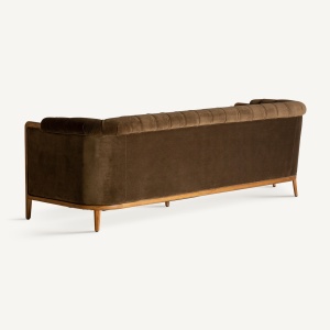SOFA ELEGANTA VELBURG 228CM, DIN LEMN DE CAUCIUC SI TEXTIL, DESIGN CONTEMPORAN, VICAL HOME - Img 4