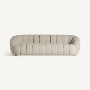 SOFA EXCLUSIVISTA LAJOUX, CULOARE BEJ, DIN LEMN SI TEXTIL, VICAL HOME
