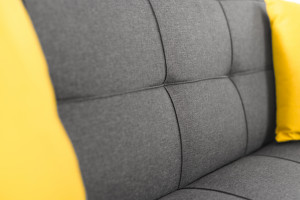 SOFA EXTENSIBILA 164CM DIN STOFA GRI INCHIS TUI - Img 3