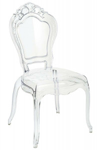 STOC 3 BUC!!! SCAUN DINING KING, TRANSPARENT, DIN POLICARBONAT, STIL MODERN