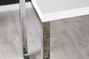 STOC!!! BIROU MODERN, 140X60, DIN MDF LUCIOS, WHITE DESK, ARTIM GROUP COLLECTION - Img 7